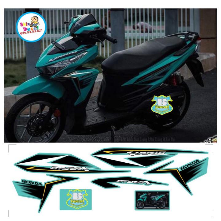Tem xe vario 2017 dán xe xanh ngọc