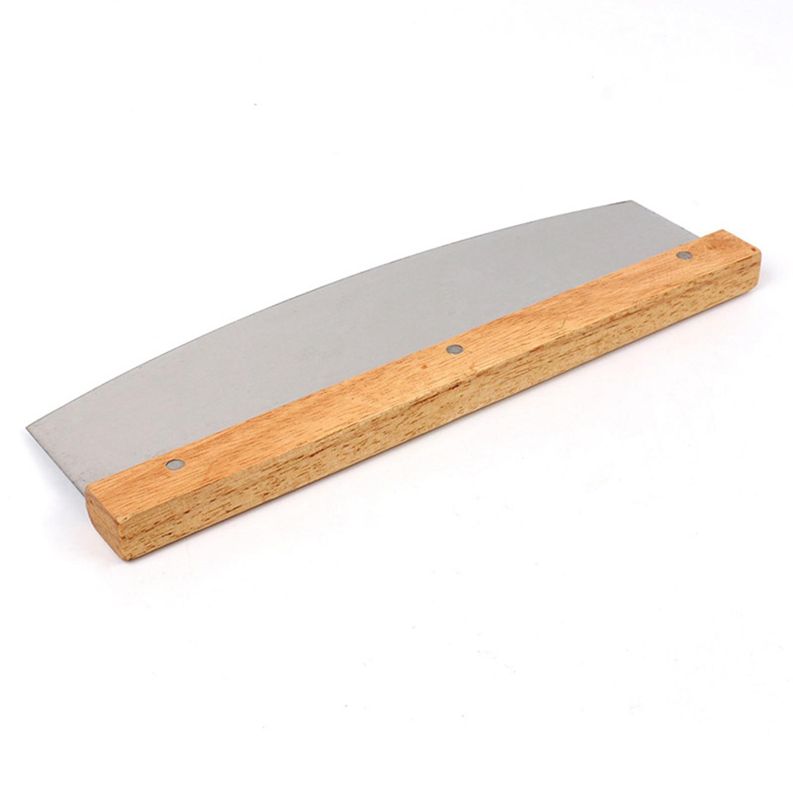 Pizza Cutter with Wooden Handles Cheese Pastry Slicer Pizza  Cutter