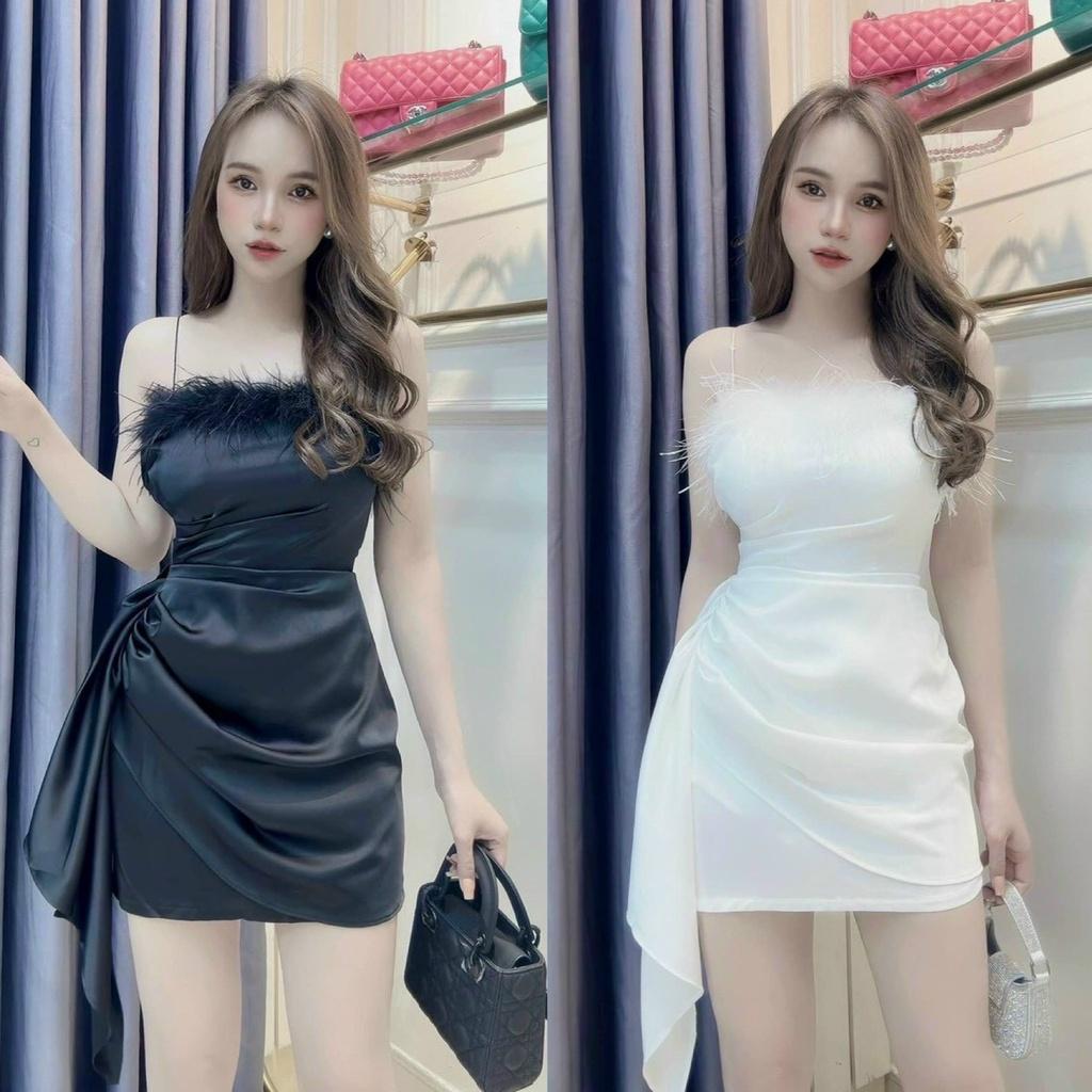 FREESHIP Đầm váy nữ body 2 dây phối tà váy xinh xắn, sang chảnh dành cho các nàng KIMGIA DS