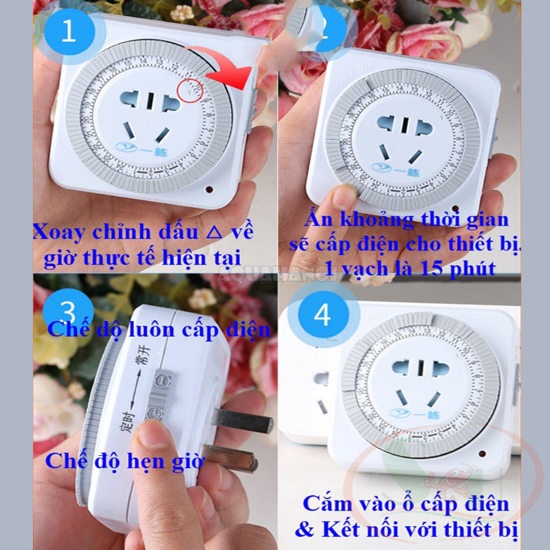 Timer hẹn giờ cơ Yidong TC-2N 10A ổ cắm tự động tắt mở thông minh