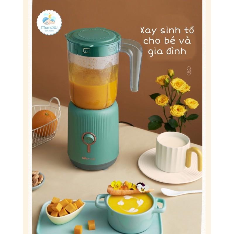 Máy xay đa năng Bear 1L kèm 2 cối 0,1L cho bé và gia đình (Máy xay Bear 3 cối) - Hàng chính hãng