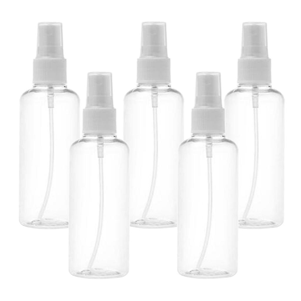 40x 100ml Mini Clear Plastic Spray Fine Mist Sprayer Makeup Atomizer Bottles