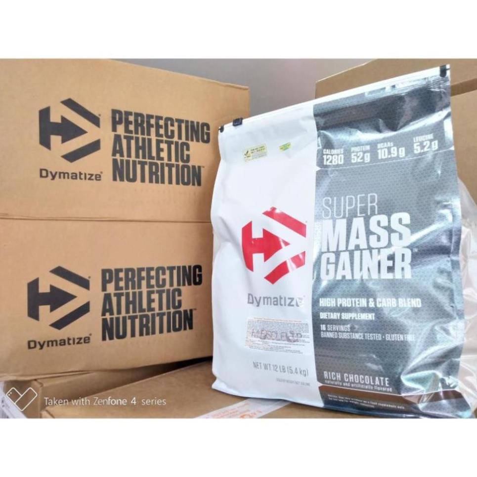 Dymatize Super Mass Sữa Tăng cân Nhanh Cho Người Gầy 12 Lbs (5.4 kg) - Usa