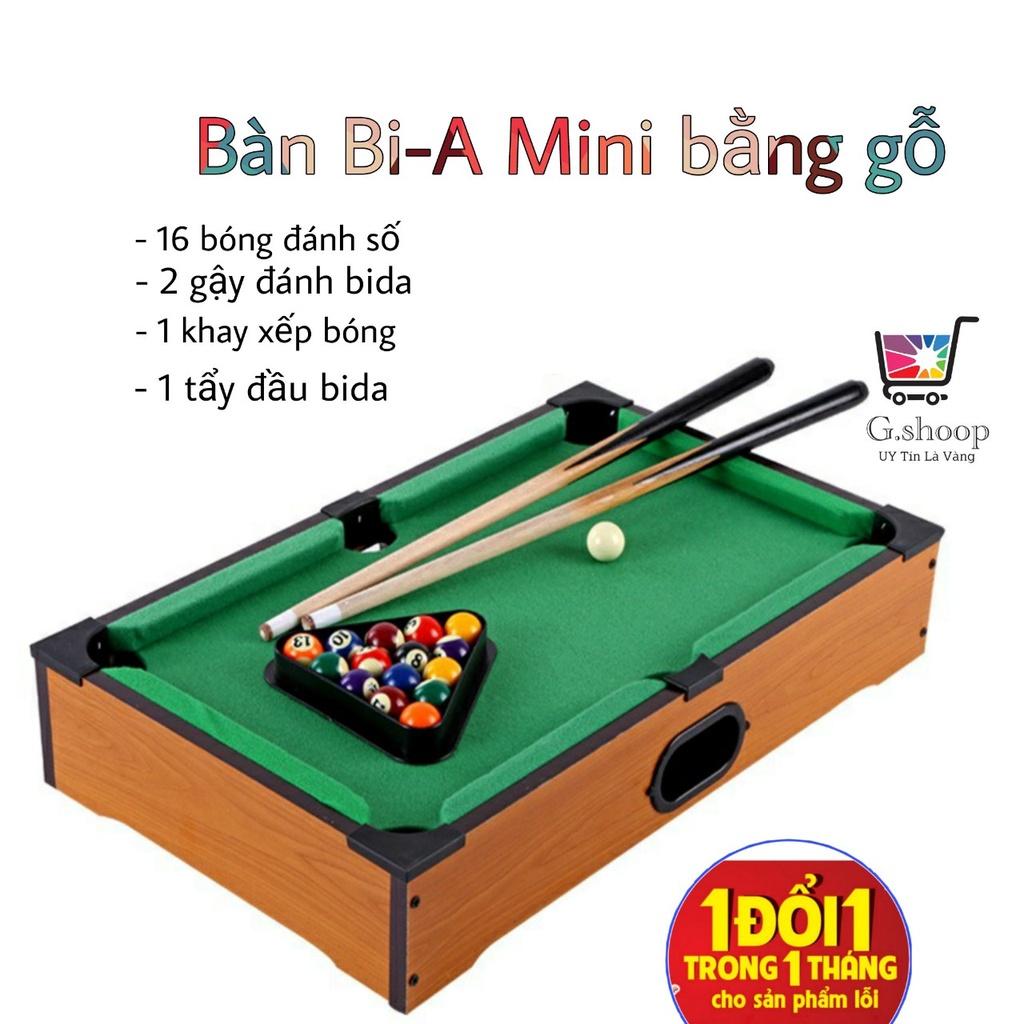 Bàn BI A Mini bằng gỗ kích thước 51x31x9.5cm ảnh thật, bàn bida gỗ