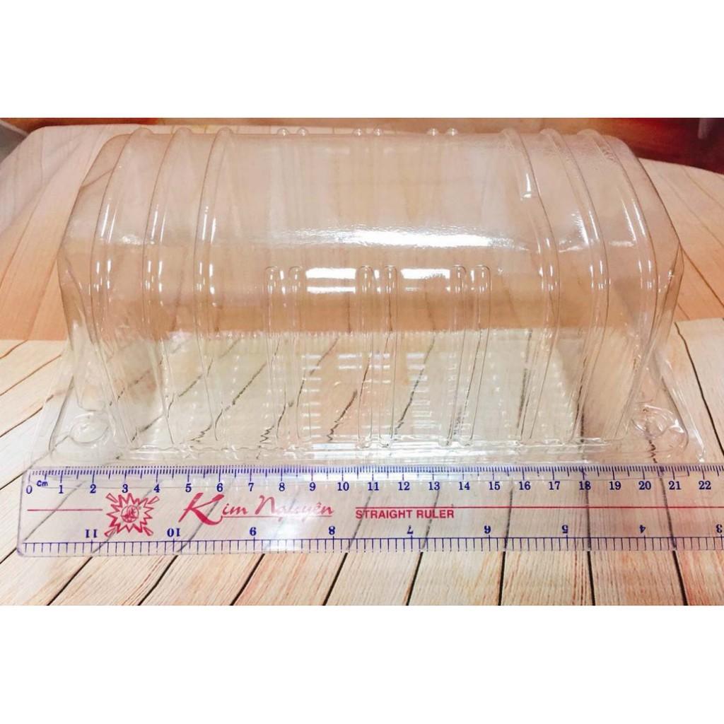 Combo 100 hộp nhựa đựng bánh mì hoa cúc, bánh bông lan HH143