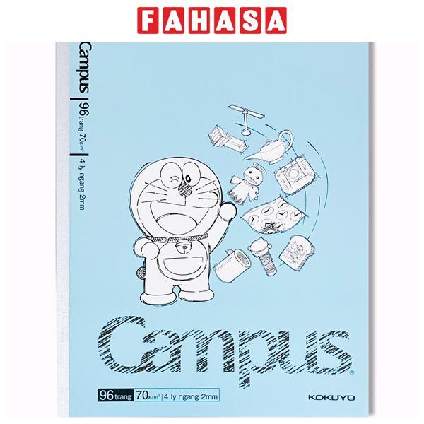 Tập Học Sinh Doraemon - 4 Ly Ngang - 96 Trang 70gsm - Campus NB-A5LY96DOR-03 - Màu Xanh