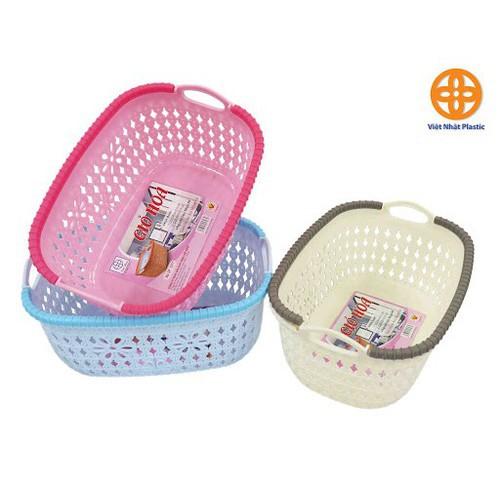 GIỎ HOA NHÍ VIỆT NHẬT- kích thước Dài 22 * Rộng 16 * Cao 10cm