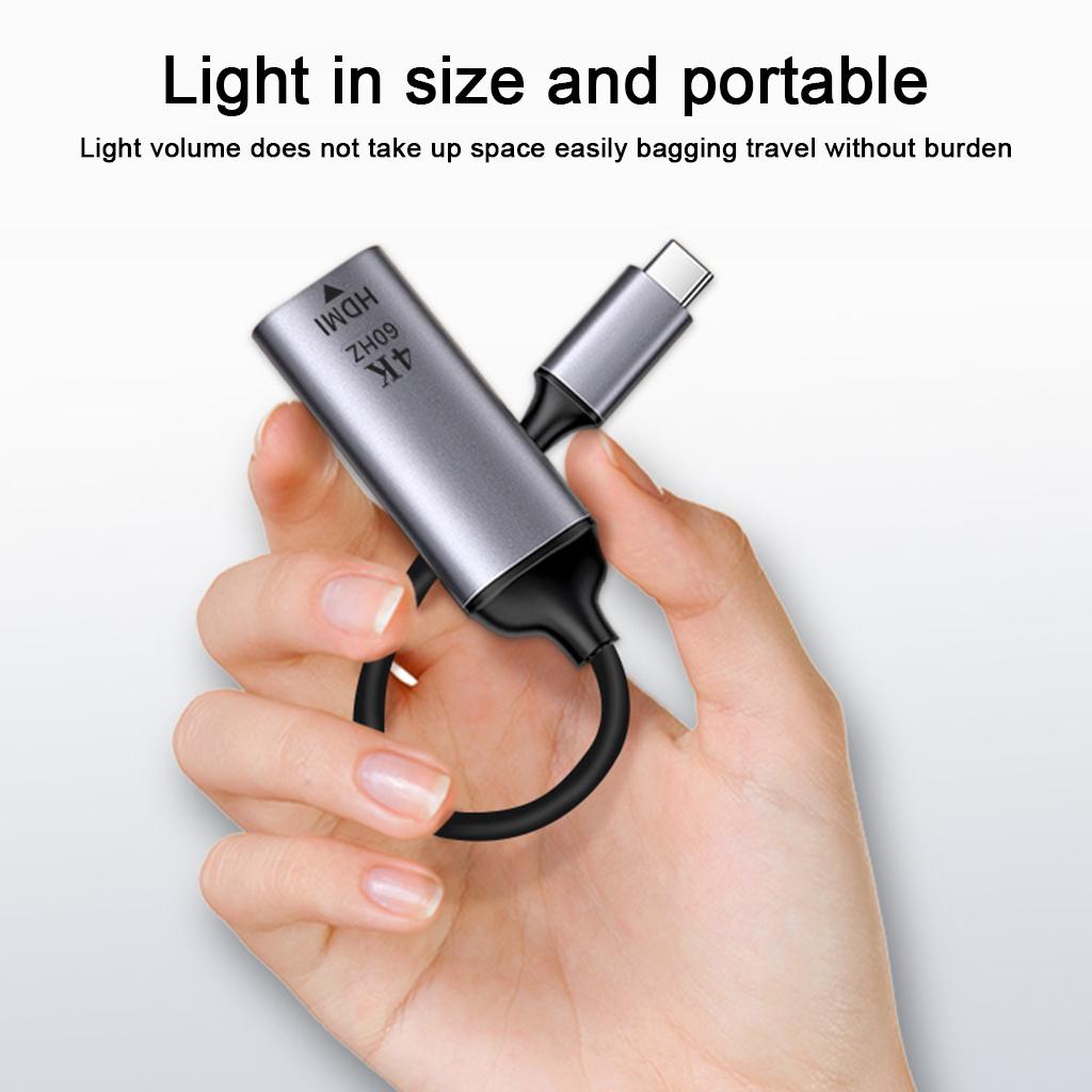 Portable Type C Type-C USB C to HDMI/DP Adapter Converter 4K 60Hz for Pro Air