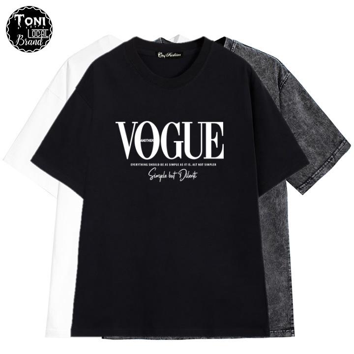 Áo Thun Tay Lỡ Local Brand VOGUE Cotton 100 form rộng nam nữ Unisex (AT2200L - Full Box - Kèm Video Ảnh Thật)