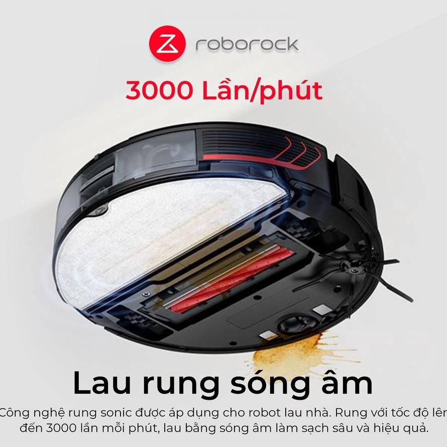 Robot hút bụi lau nhà Roborock S7 MaxV - Quét bản đồ bằng Camera Kép, Lau rung Sonic Mopping, Thảm tự nâng hạ độ cao - Hàng chính hãng