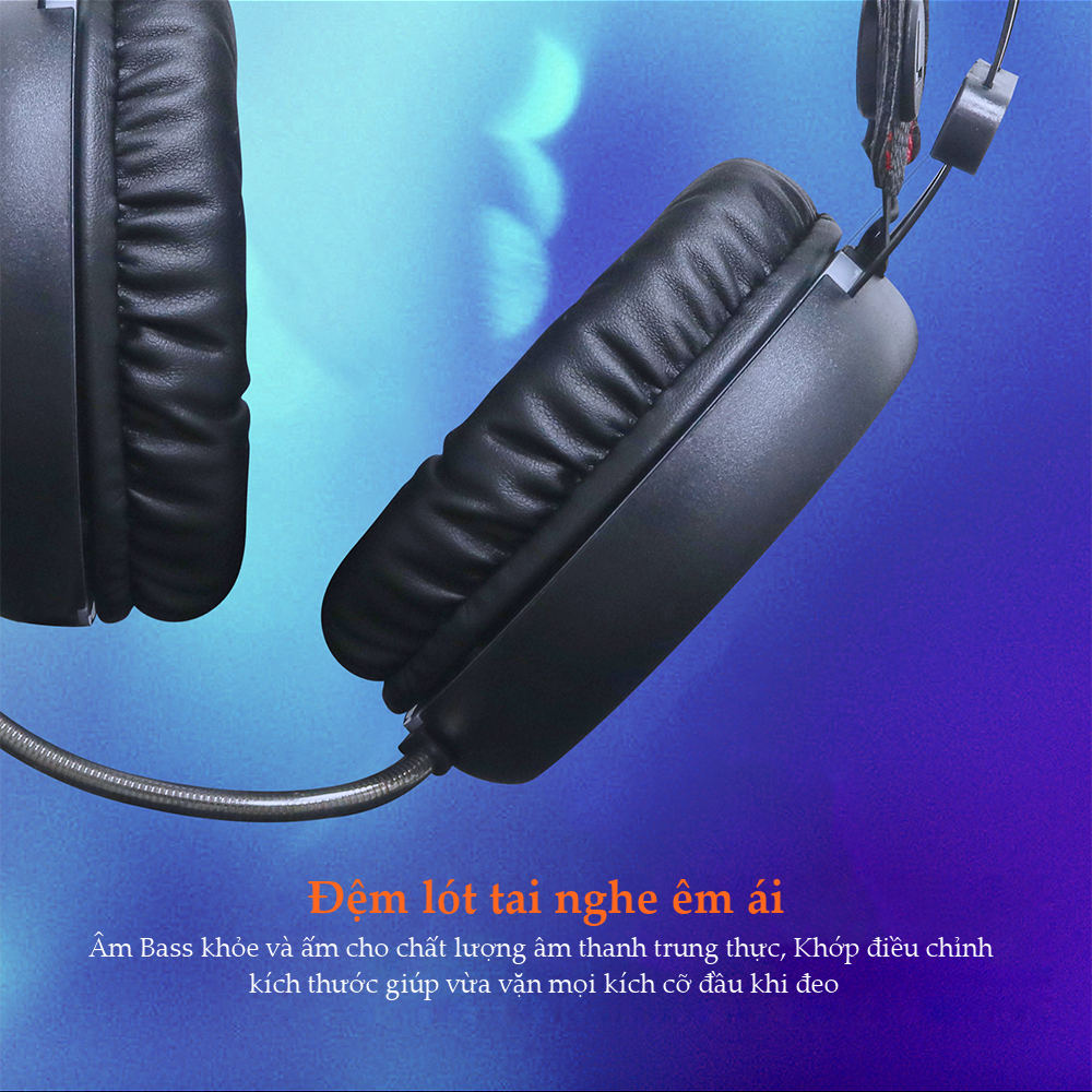 Tai nghe Gaming có dây âm thanh vòm 7.1 sound LED RGB Fantech HG15 - Hàng chính hãng