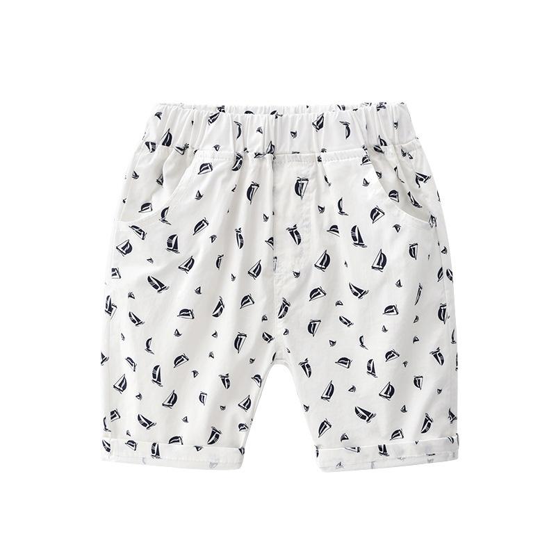 Quần đùi kaki bé trai Easy Baby, quần kaki họa tiết dễ thương cho bé từ 12-22kg
