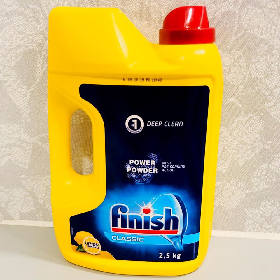 Bột Finish 2,5kg Chuyên Dùng Cho Máy Rửa Chén Bát