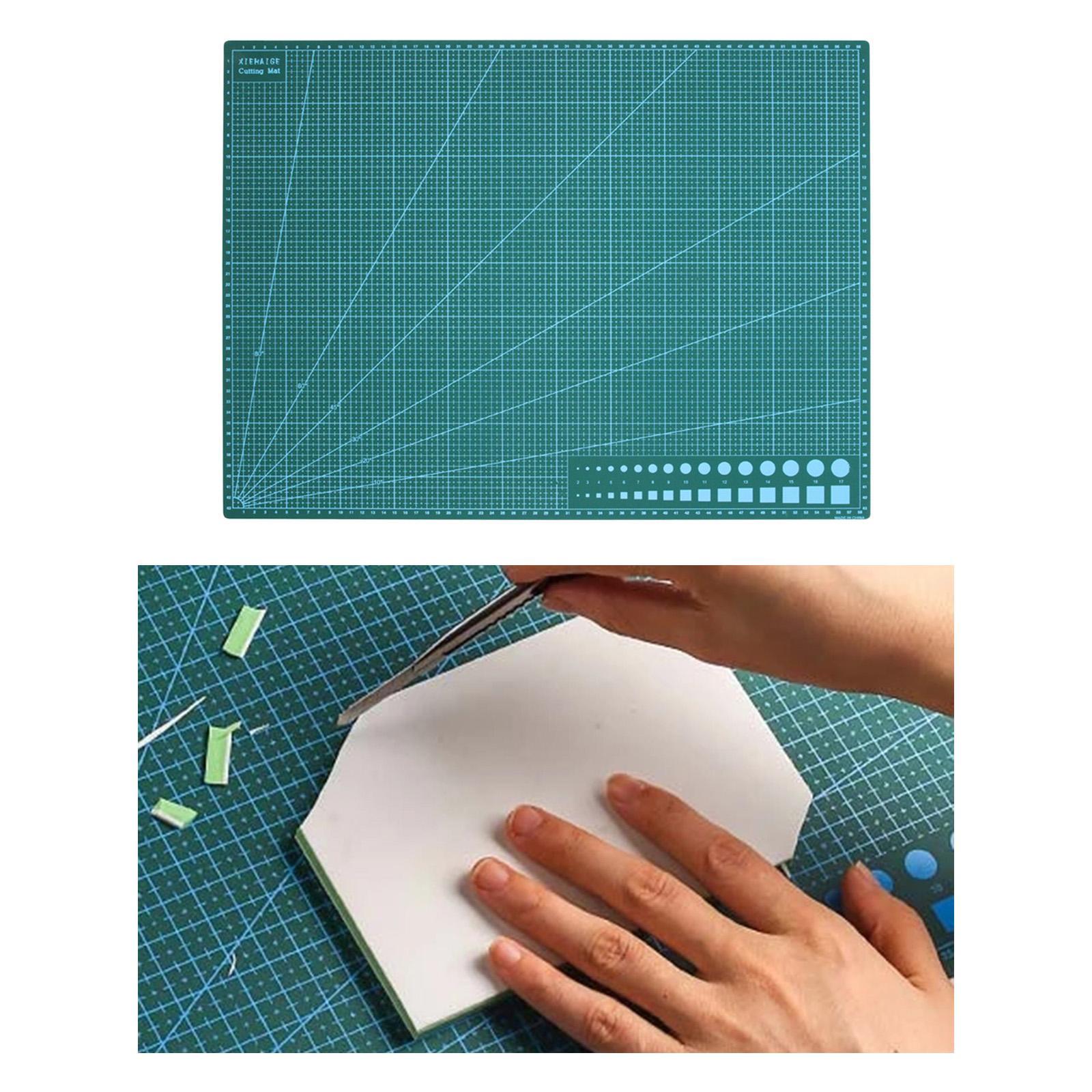 2-3pack A1/A2/A3/A4 Cutting Mat Rotary Cutter Knife Printed Grid Craft green