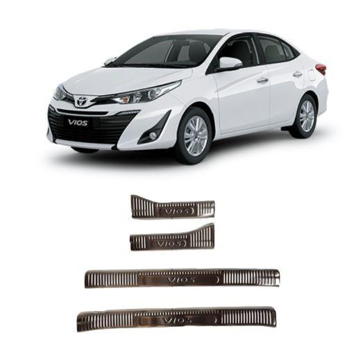 NẸP BƯỚC CHÂN TRONG NGOÀI INOX DÀNH CHO XE TOYOTA VIOS 2019