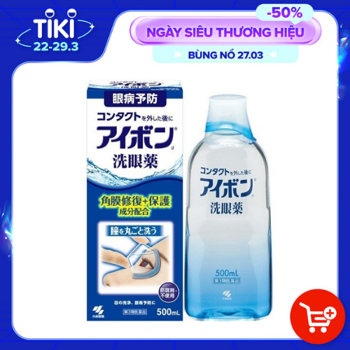 Nước rửa mắt Eyebon W Vitamin Kobayashi Nhật Bản 500ml các màu Nội đị Nhật Bản