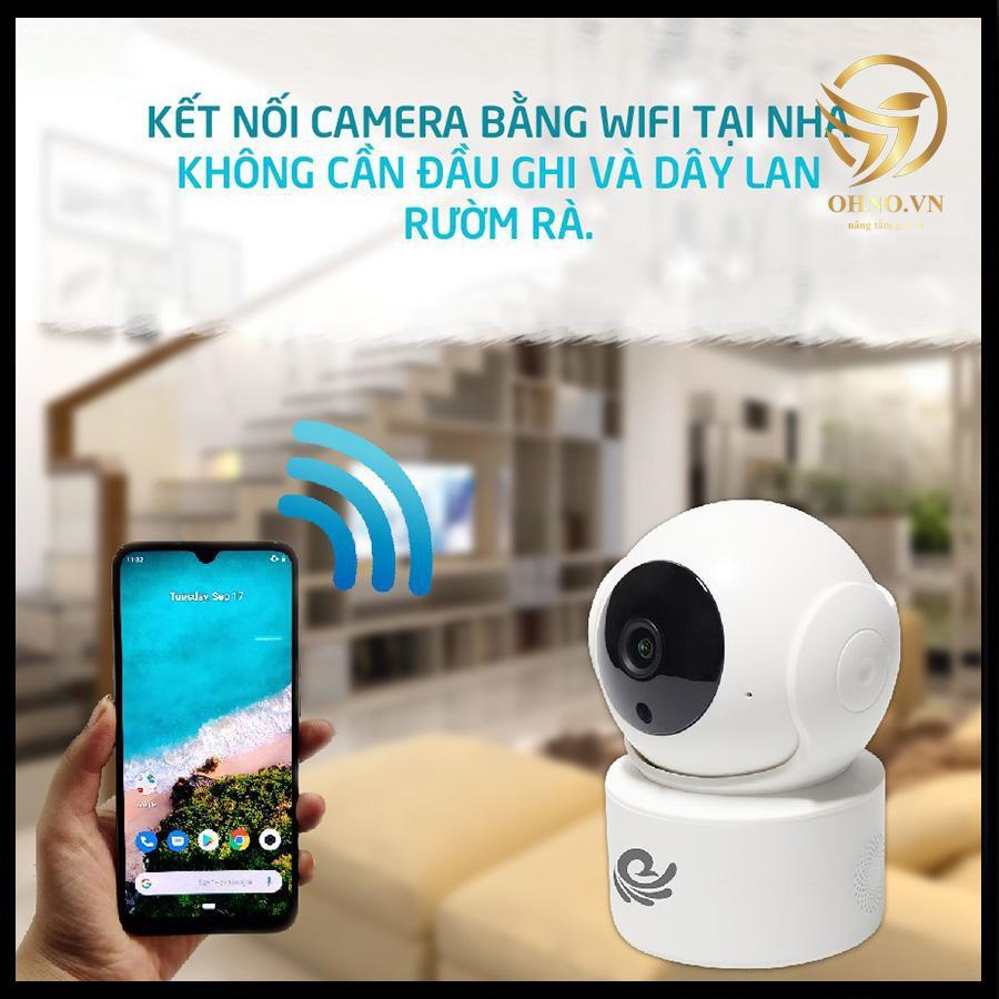 Camera IP Wifi  trong nhà Carecam CC2021 HD 2.0 MPX chống trộm giá rẻ hàng chính hãng