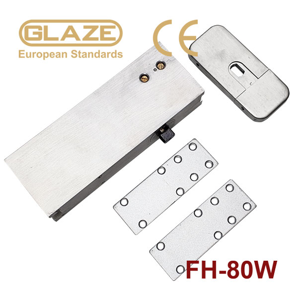 Bản lề sàn lắp nổi FH-100, dùng cho cửa gỗ cánh < 900mm và <100kg - Glaze