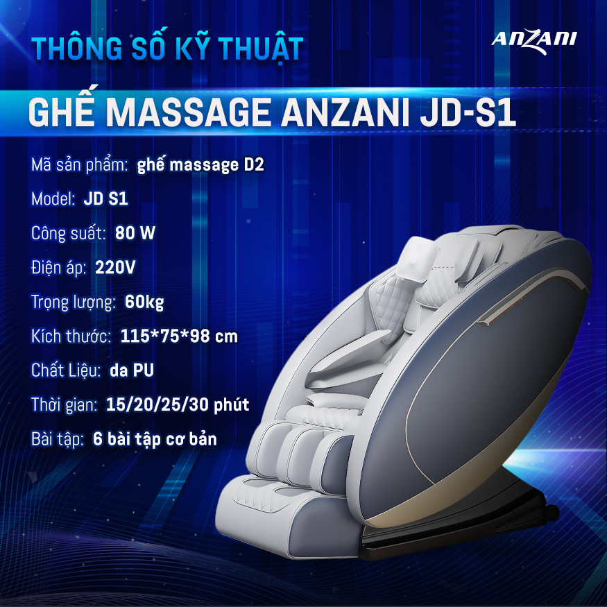 Ghế massage toàn thân Anzani D2