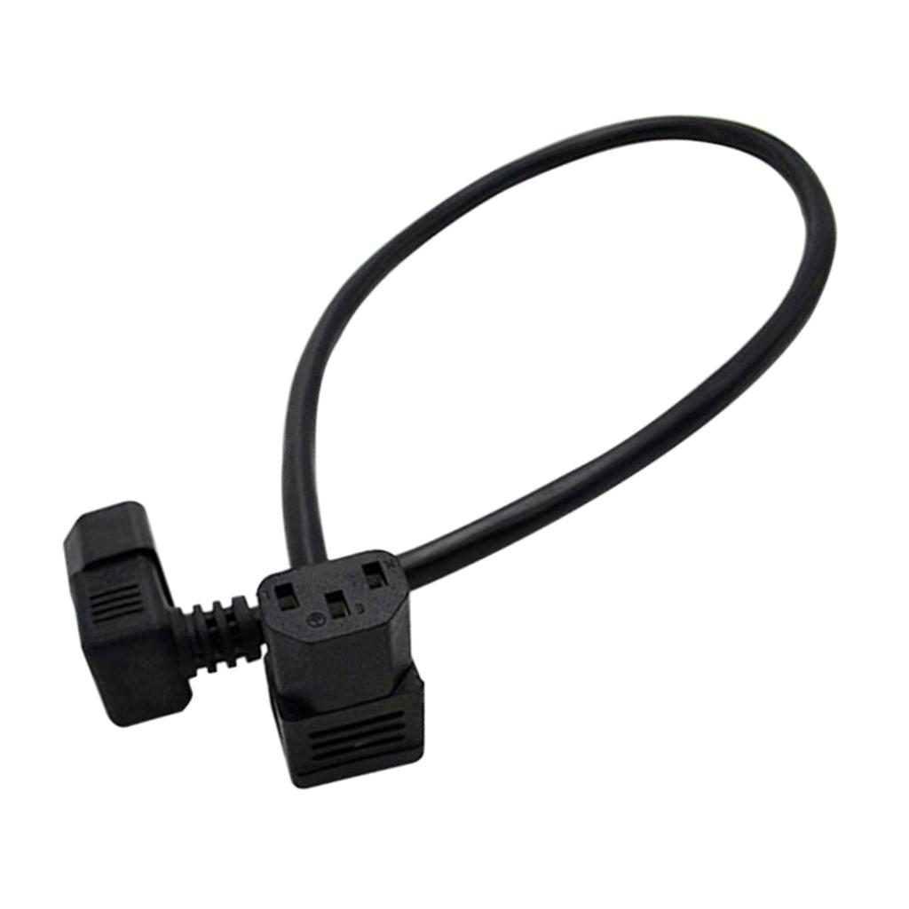 1.5m IEC320 C13 To C14 Angle Power Extension Cable Cord For PDU Converter