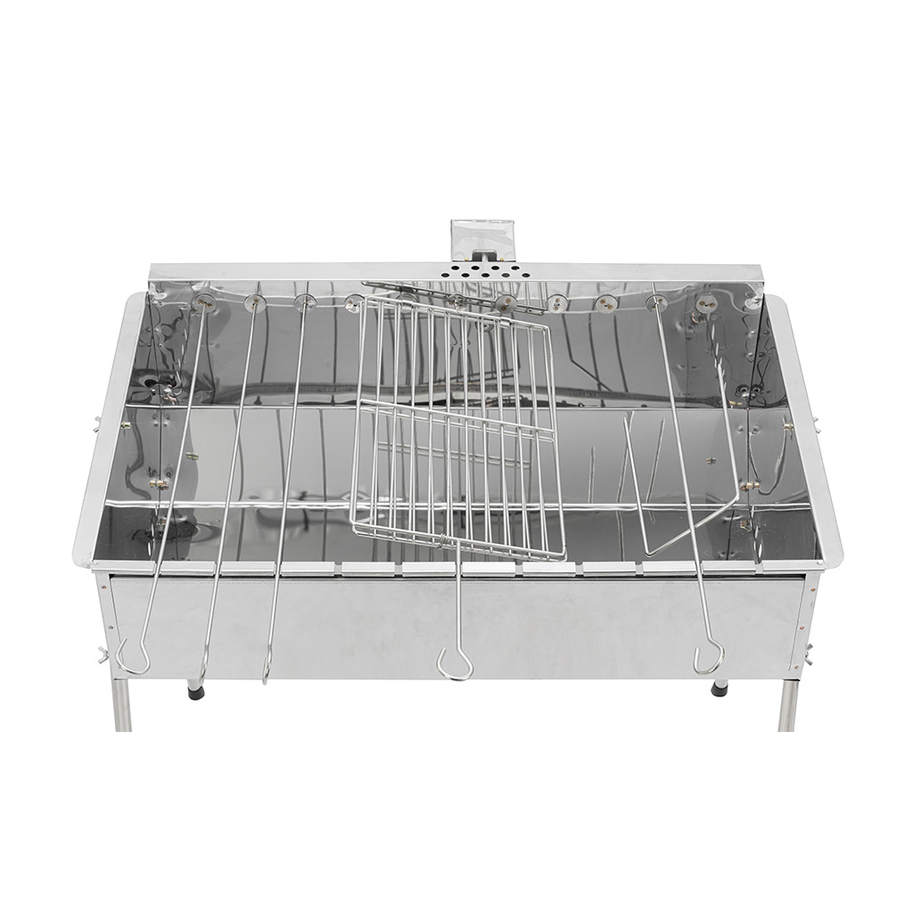 Bộ 2 xiên đinh ba dài 54cm, phù hợp bếp V5Plus, xiên nướng gà vịt cá, Inox cao cấp, không gỉ, xiên nướng inox