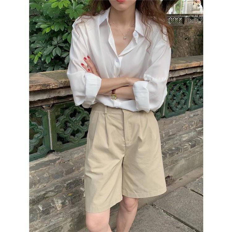 Quần sooc ngố vải - Quần short siêu cá tính
