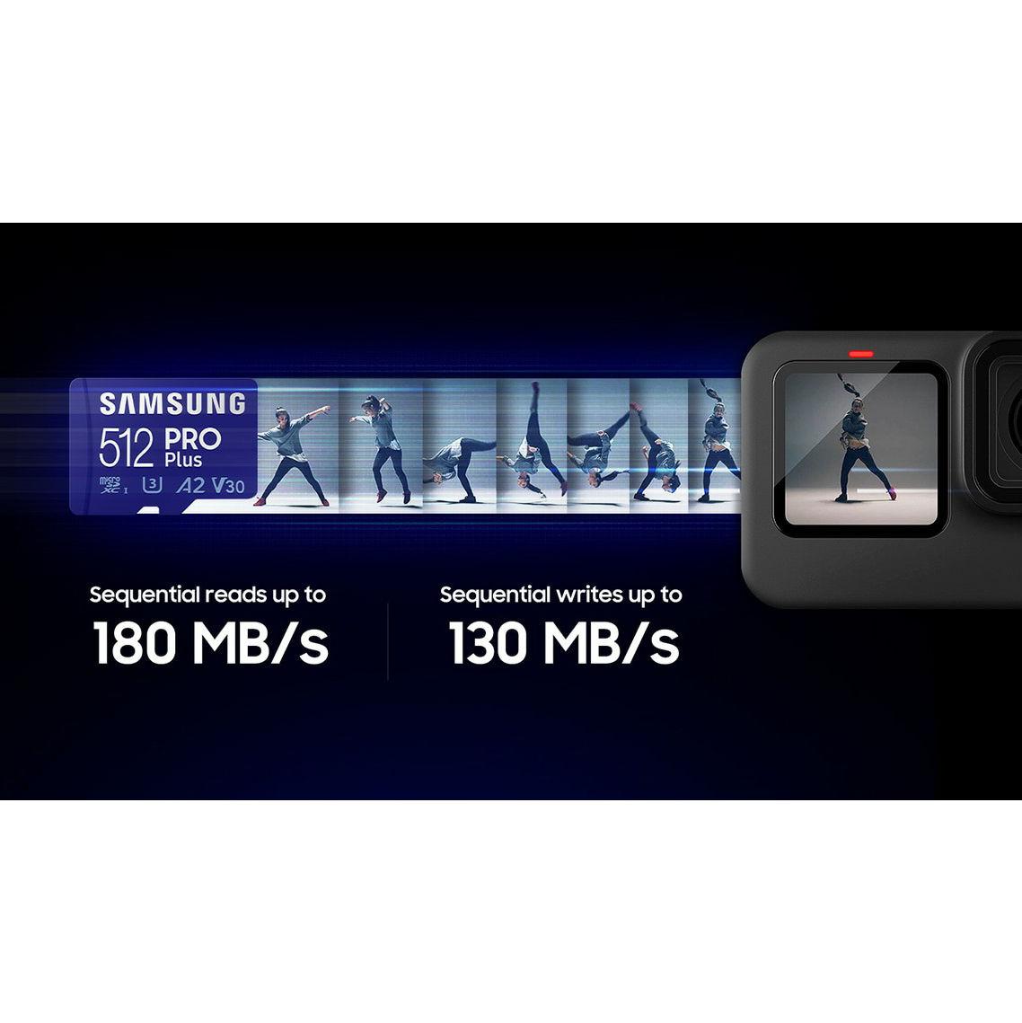 Thẻ Nhớ MicroSDXC Samsung PRO Plus UHS-I 180MB/s Kèm Adapter - Hàng Chính Hãng