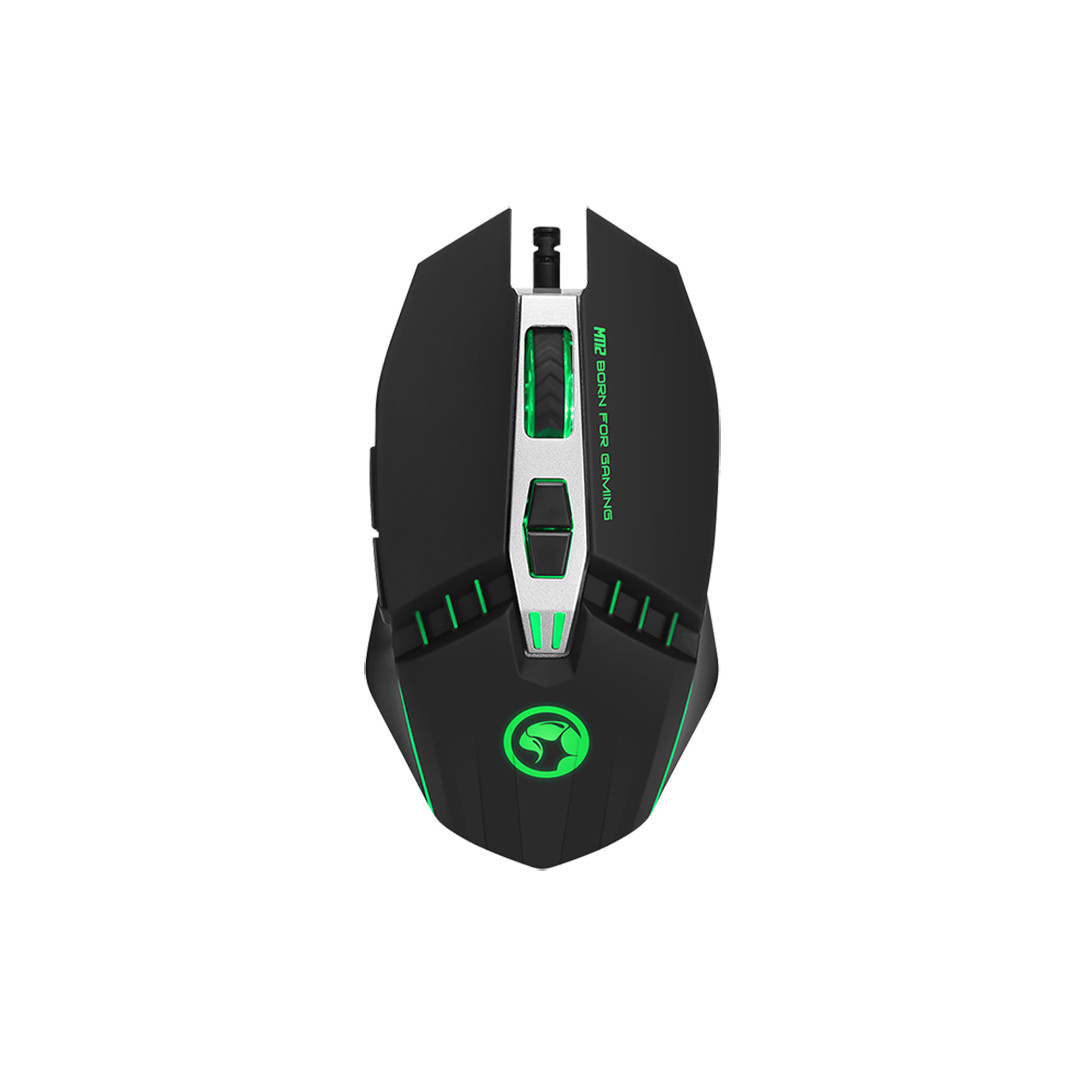 Chuột có dây Mouse Marvo M 112 đen Led - Hàng Chính Hãng