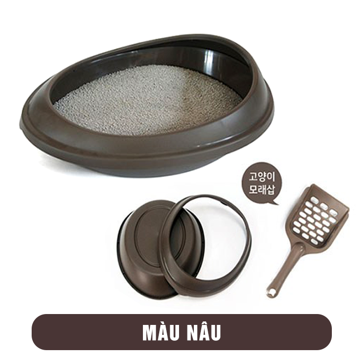 Khay vệ sinh cho mèo con Purmi size nhỏ(kèm xẻng) nhiều màu