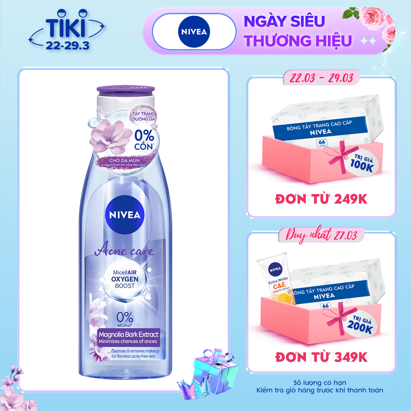 Nước Tẩy Trang NIVEA Acne Care Ngừa Mụn Micellar Water (200ml) - 89271