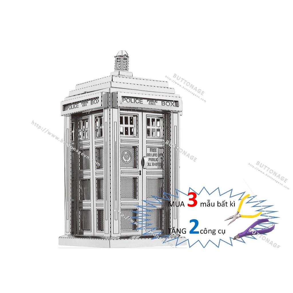 Mô Hình Lắp Ráp 3d Hộp Điện Thoại Nước Anh TARDIS