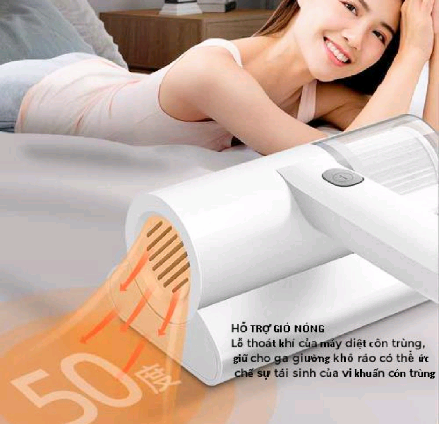 MÁY HÚT BỤI GIƯỜNG NỆM GHẾ SA LÔNG SIÊU SẠCH DIỆT KHUẨN TIA CỰC TÍM UV THÔNG MINH MÁY CẦM TAY ĐA NĂNG TIỆN DỤNG
