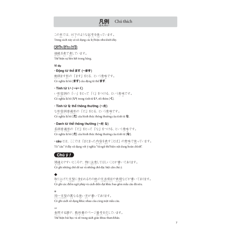 Tsunagu Nihongo. Tiếng Nhật kết nối - Sơ cấp - Sách giải thích ngữ pháp