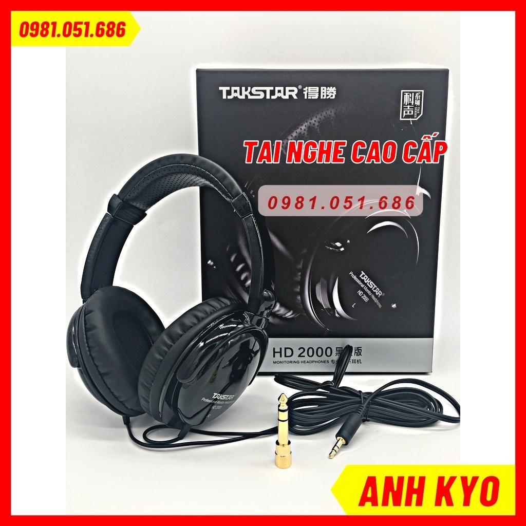 Tai Nghe Chụp Takstar HD2000 Hàng Loại 1 Chất Âm Trong Và Sáng, Âm Thanh Lớn. Thiết Kế Trẻ Trung, Đẹp Mắt