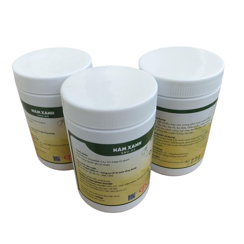 Chế phẩm sinh học NẤM XANH Metarhizium phòng trừ sâu bệnh SAU.03