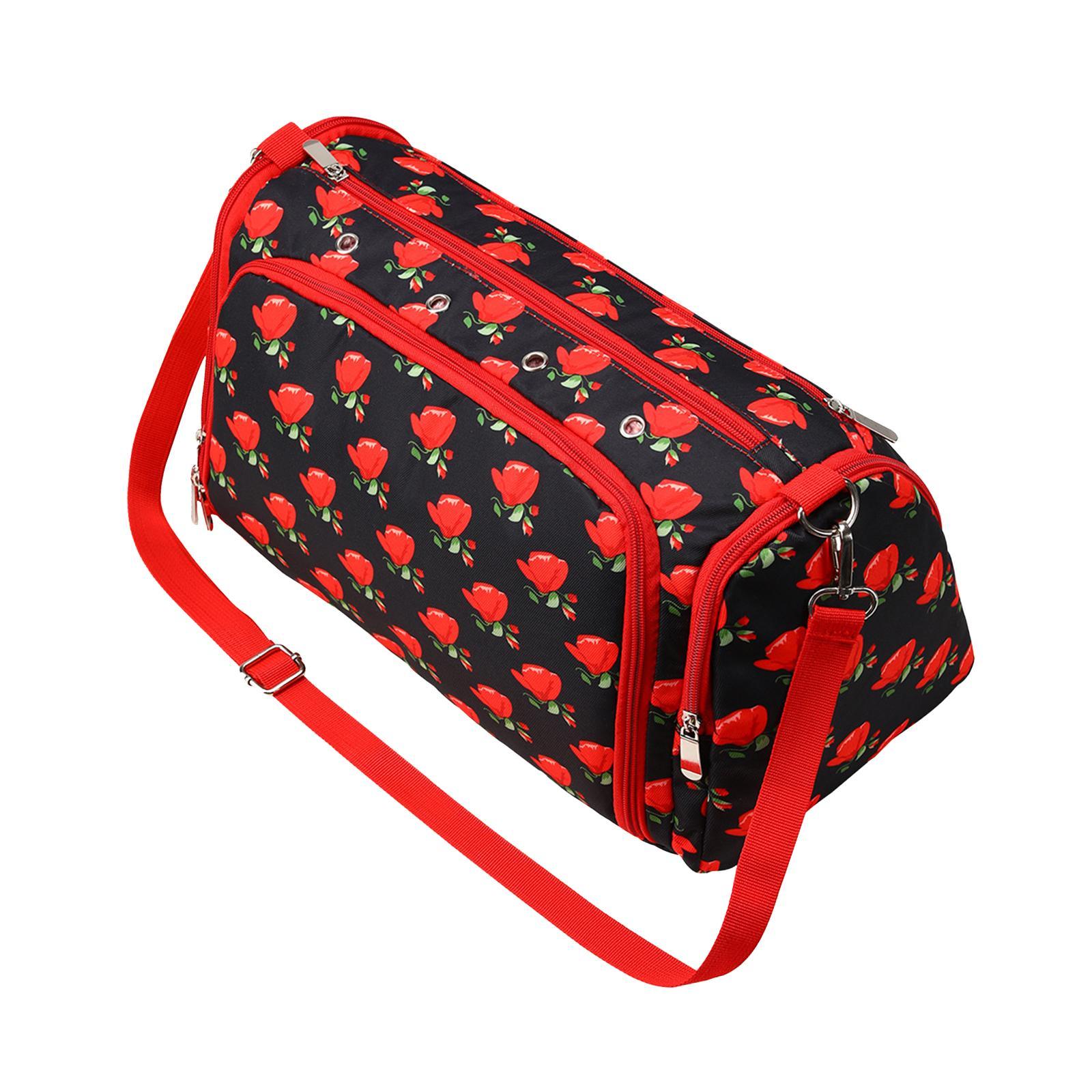 Crochet Tool Storage Bag Yarn Storage Bag Rose Pattern Crochet Bag Organizer