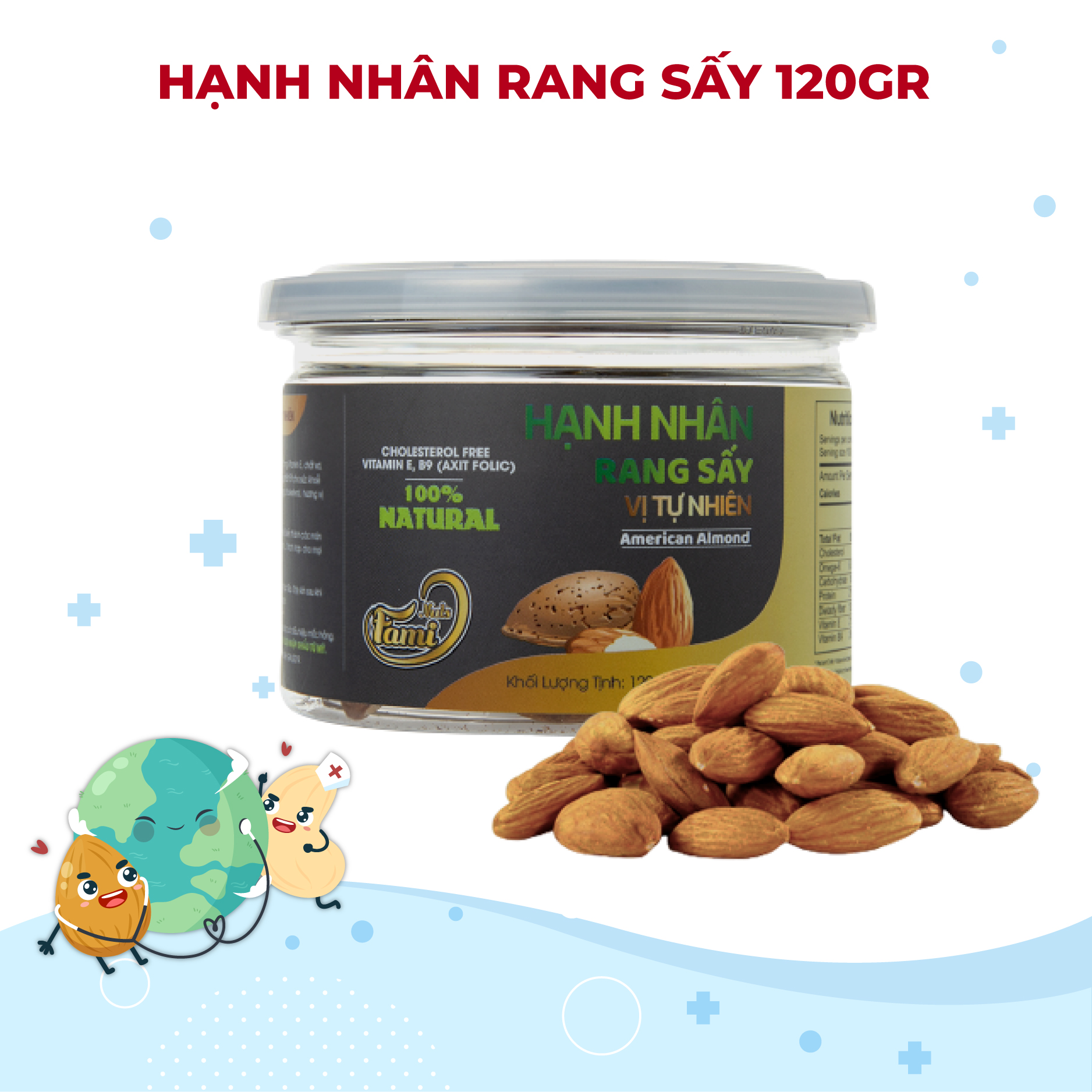 Hạnh Nhân Fami Hũ  (120g)