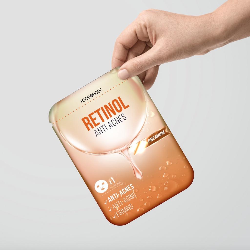 Mặt Nạ Retinol Giảm Mụn, Tái Tạo Da Foodaholic Retinol Anti Acnes Mask 23ml