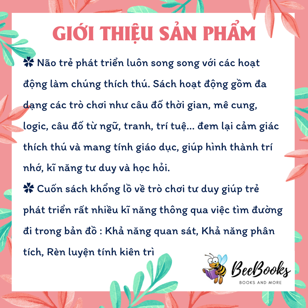 Bộ Sách Khổng Lồ Về Trò Chơi Tư Duy- Giúp Trẻ Rèn Luyện Trí Thông Minh và Phát Triển Toàn Bộ Kỹ Năng