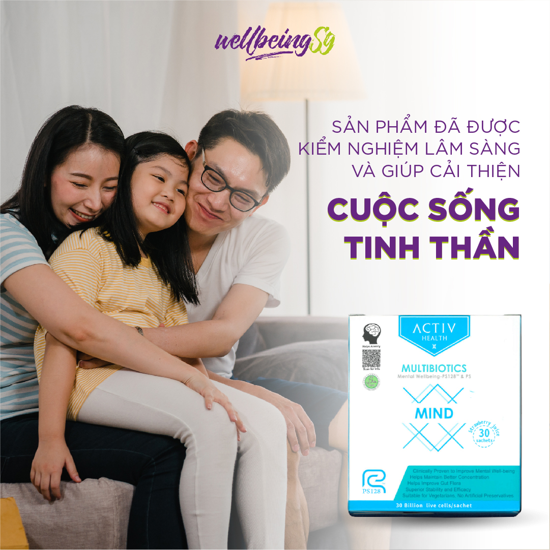 Thức Uống Dạng Bột ActivHealth Multibiotics Mind Duy Trì Hệ Vi Khuẩn Đường Ruột, Hỗ Trợ Giải Tỏa Căng Thẳng, Bổ Sung Năng Lượng Cho Cơ Thể