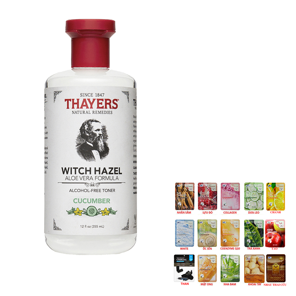 Nước Hoa Hồng THAYER Witch Hazel Aloe Vera Formula 355ml