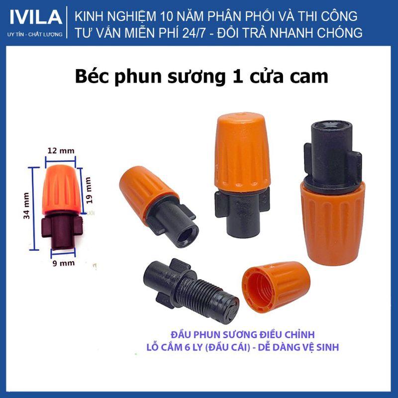 Đầu béc cam +khởi thủy dùng ống 6_8mm phun sương tưới lan, tưới hoa cây cảnh