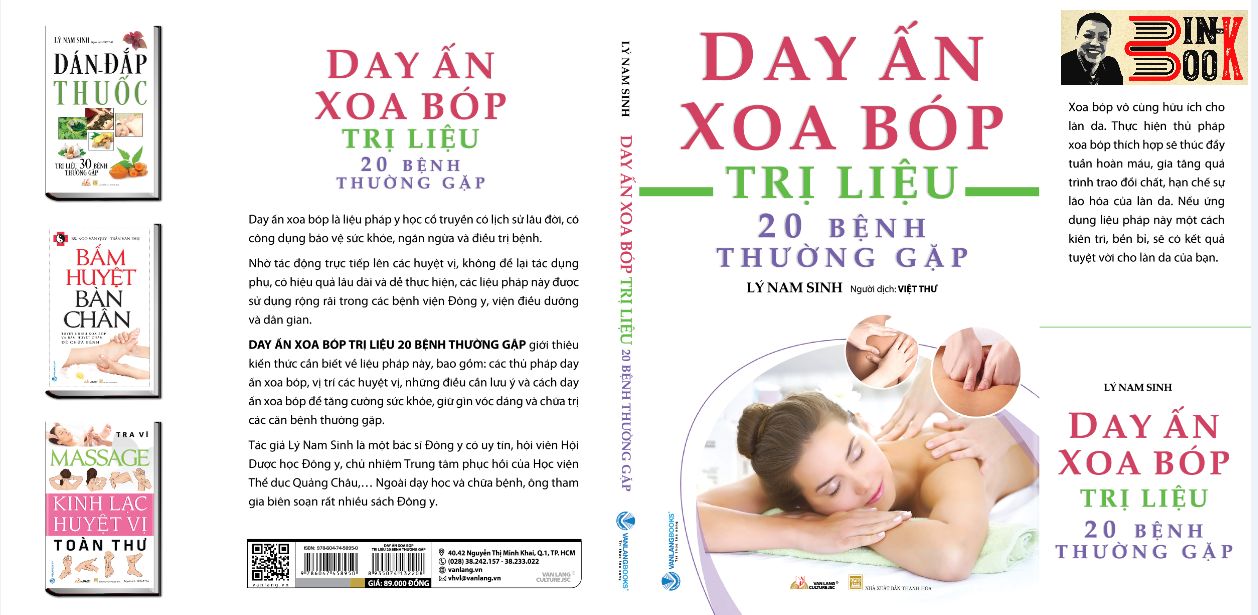 DAY ẤN XOA BÓP TRỊ 20 BÊNH THƯỜNG GẶP- Lý Nam Sinh- Việt Thư dịch – Văn Lang – NXB Hồng Đức