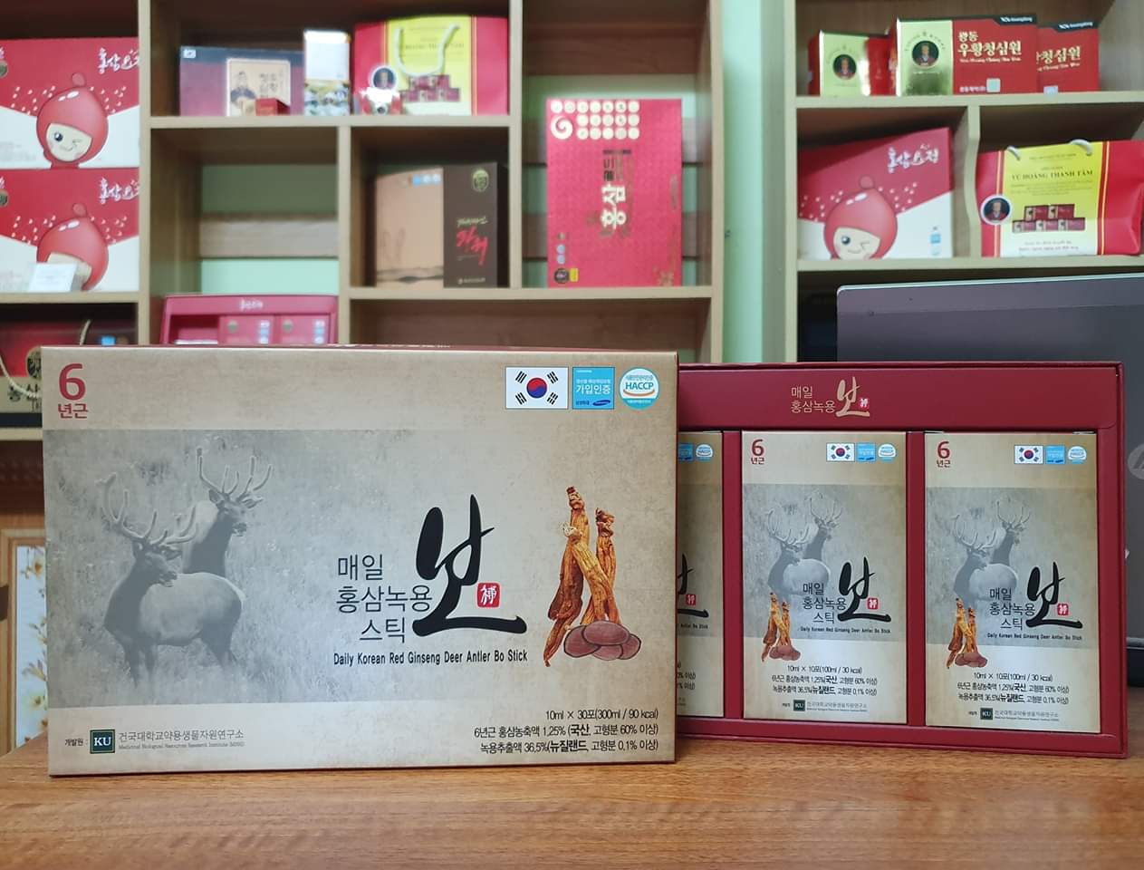 Nước hồng sâm lộc nhung jin stick – Daily deer antler korean red ginseng jin stick