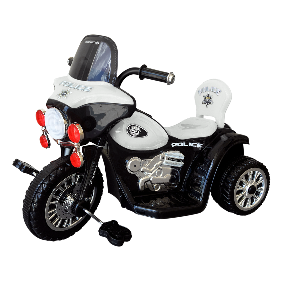 Xe 3 Bánh Nhựa Chợ Lớn Police one (Có Nhạc) - M1724B-X3B