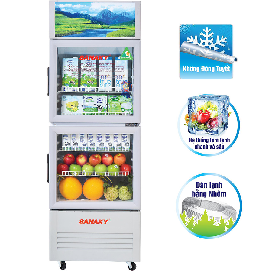 Tủ Mát Sanaky VH-408WL (340L) - Hàng Chính Hãng - Chỉ giao tại HCM