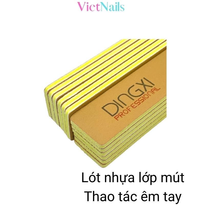 Dũa Móng Tay DINGXI Giấy Nhám Nhập Mỹ Kiểu Vuông Đại Bản Rộng 27mm Và Dũa Nail Loại Mỏng Bản 19mm