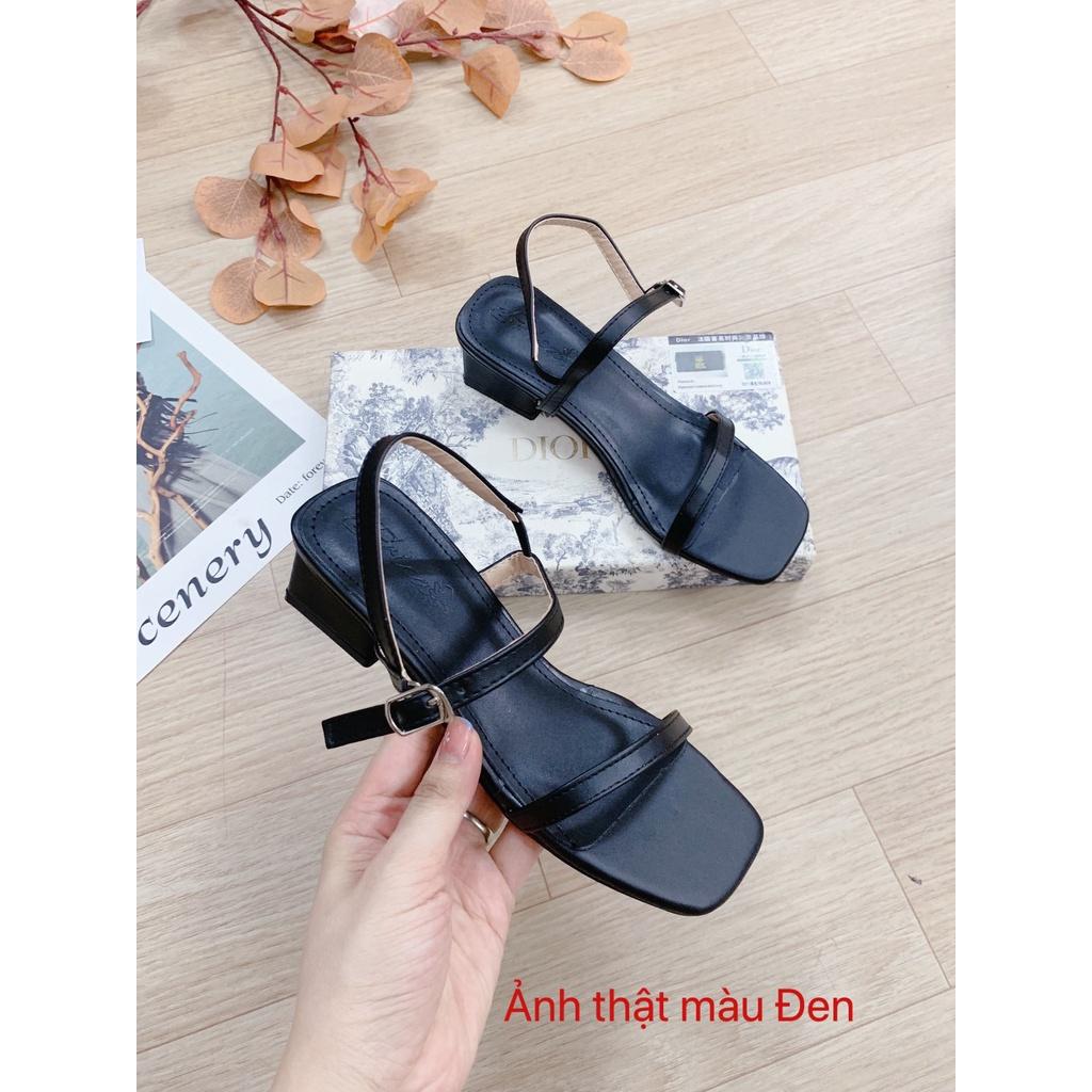 Sandal nữ gót cao 4 phân quai mảnh ngang (Mã S182