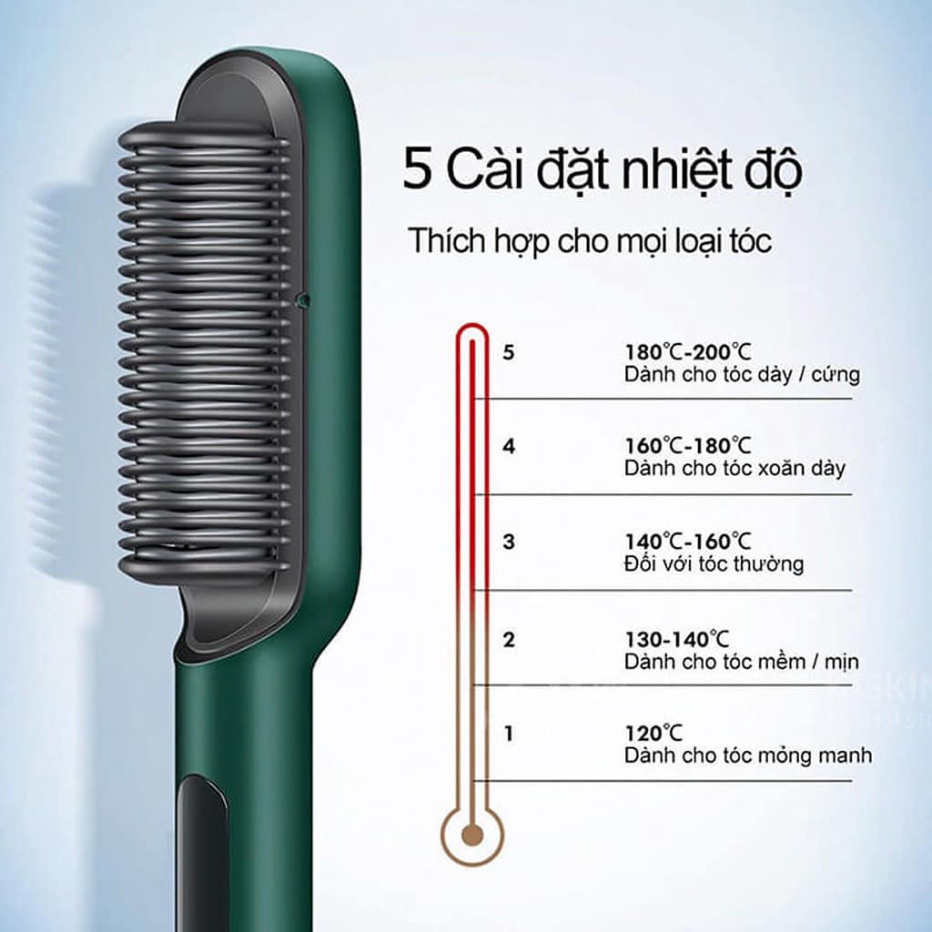 LƯỢC ĐIỆN CHẢI TÓC CÔNG NGHỆ HÀN QUỐC