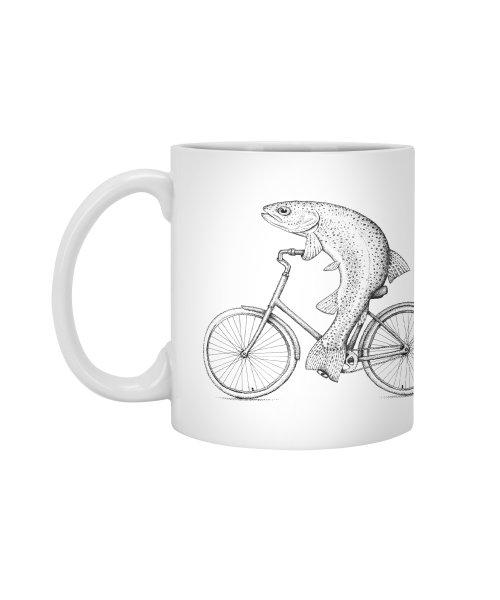 Ly Cốc Sứ Cao Cấp hình Rainbow Bike Trout